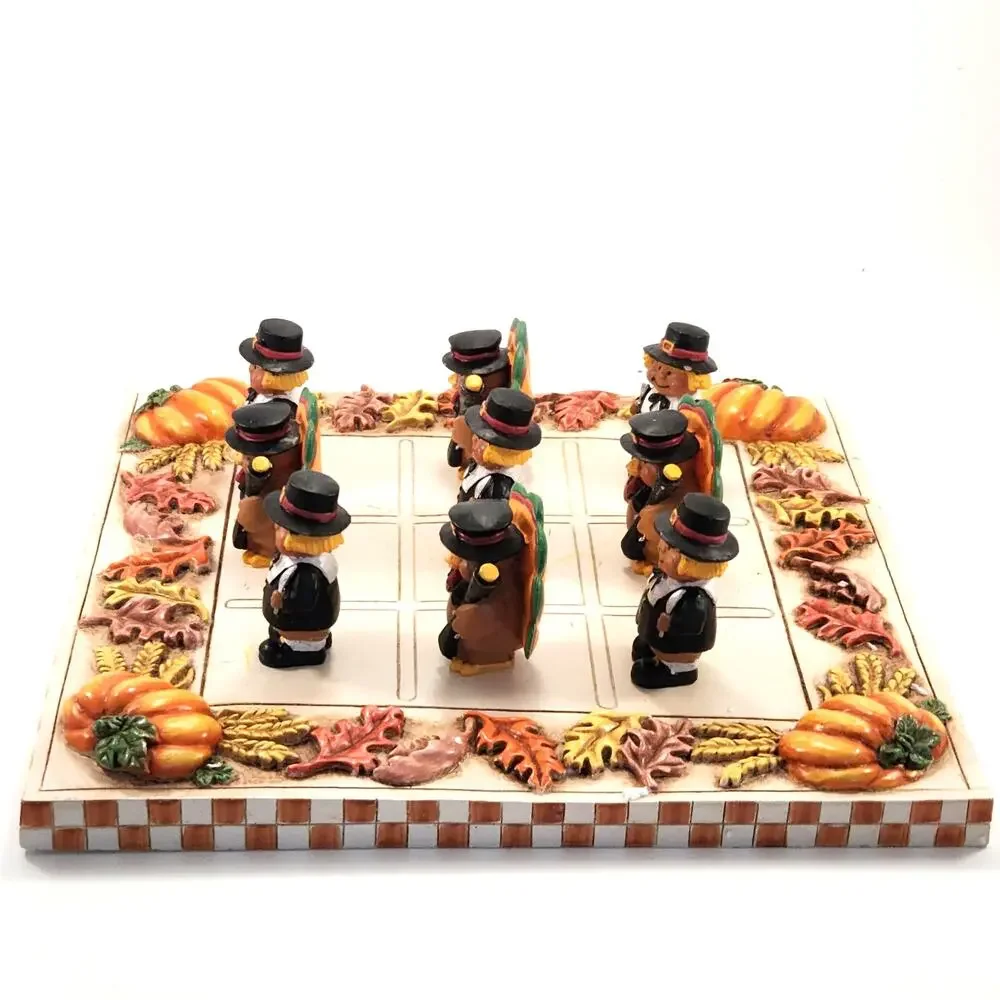 Yankee Candle Boney Bunch Thanksgiving Turkey Checkers Set – Fall Table Décor